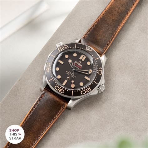 omega seamaster 007 leather strap|genuine omega rubber strap.